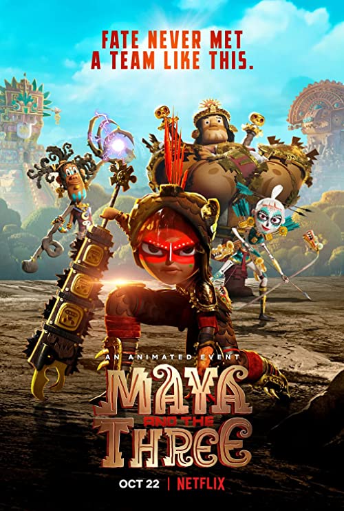 دانلود انیمیشن مایا و سه مبارز Maya and the Three 2021 MV5BN2VmMDMxNmEtYTkyZC00YmUyLTg4NGItYTliYWIwYzIxMDhmXkEyXkFqcGdeQXVyMTA1OTcyNDQ4. V1 SX500