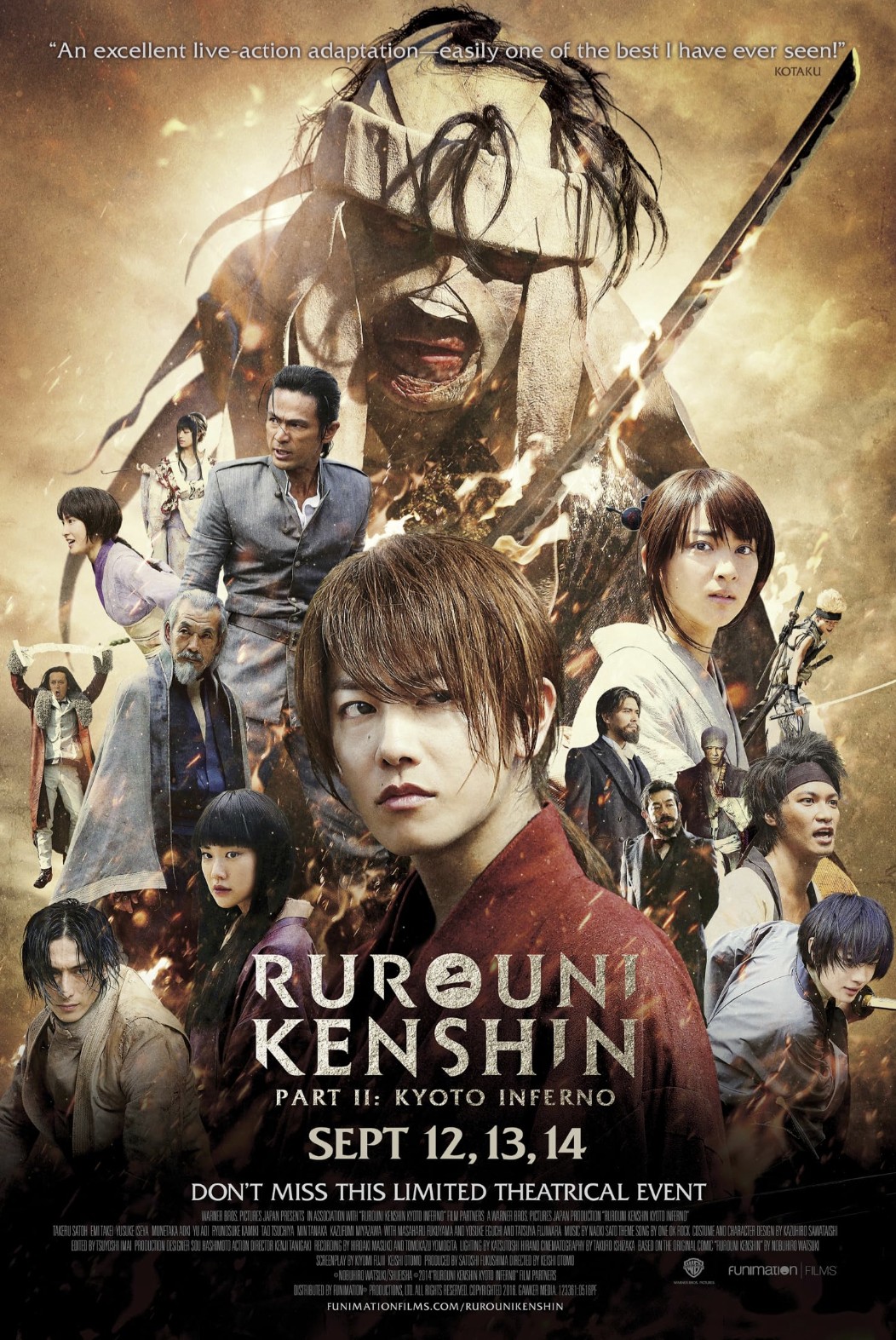 دانلود فیلم شمشیرزن دوره‌گرد: جهنم کیوتو Rurouni Kenshin Part II: Kyoto Inferno 2014